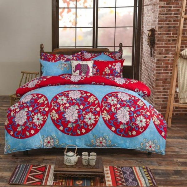 bohemia 4pc 3d comforter bedding sets Mandala duvet cover set winter bedsheet Pillowcase queen king size Bedlinen dekbedovertre